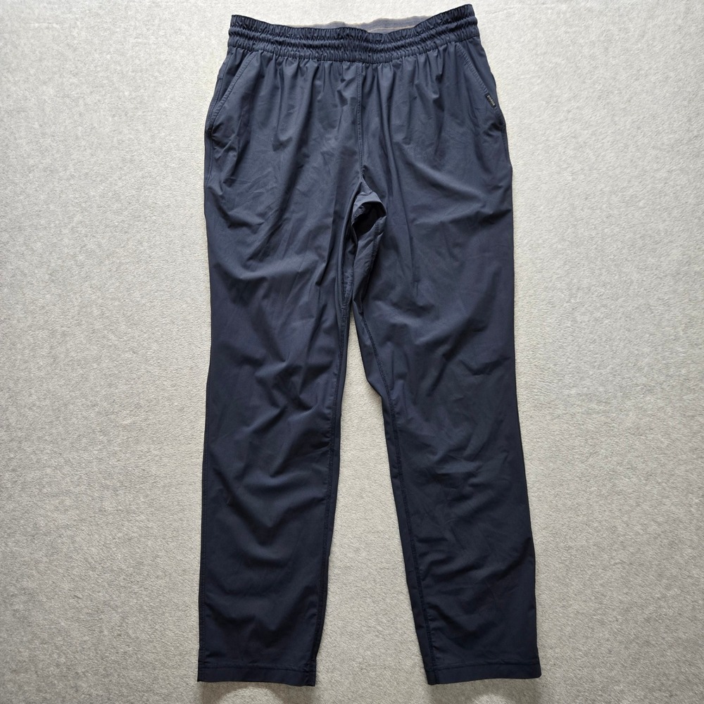 Prana Men Sweatpants Stretch Elastic Waist Hiking Pants Gray Blue  Large 32x30